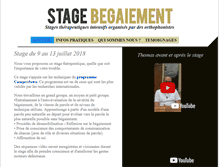 Tablet Screenshot of begaiement-stage.com